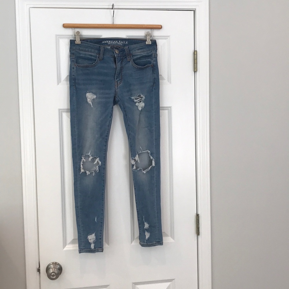 American eagle super super stretch jeans size 6
